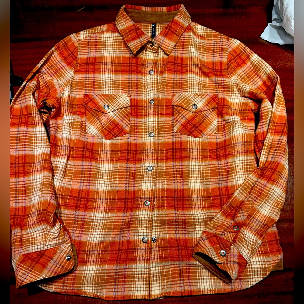 Kuhl women’s button down flannel. Size small